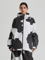 Women's Ski Jacket Snowboard Jacket Bold Cow Print Snow Jacket – Gsou Snow