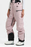 Women's Pink Insulated Baggy Snow Pants With Detachable Suspenders Ski Pants - Gsou Snow