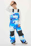 Boys’ Blue Tie-dye Reflective Durable Snow Bibs Workwear Ski Bibs - Gsou Snow