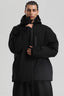 Men's Black Multi-Pocket Dual-Vent Snow Jacket Waterproof Insulated Ski Jacket - Gsou Snow