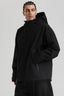 Men's Black Fully-Sealed Dual-Vent Ski Jacket Minimalist Insulated Snow Jacket