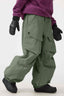 Women's Army Green Baggy Utility Ski Pants Wear-Resistant Snow Pants