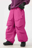 Women's Rose Baggy Snow Pants Utility Wear-resistant Ski Pants - Gsou Snow