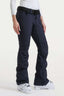 Women’s Navy Blue Slim Fit Ski Pants Waterproof Flared Hem Snow Pants - Gsou Snow