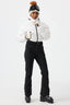 Women's White Stain-resistant Down Ski Suit One-Piece Snowboard Suit - Gsou Snow