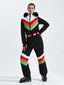 Women's Black Snow-Resistant Ventilated Snow Suit One-Piece Ski Suit - Gsou Snow