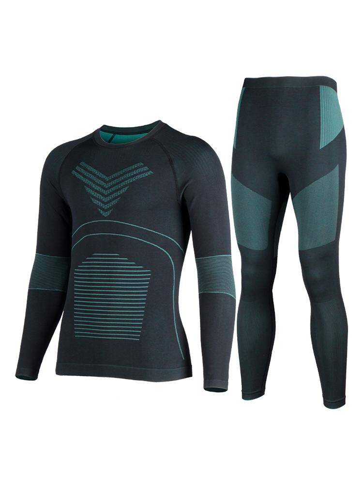 Men's Dark Green Ski Base Layer -Gsou Snow