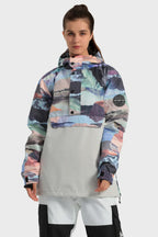 Women's Baggy Snowboard Jacket Blizzard Pullover Snow Jacket - Gsou Snow