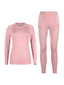 Women's  Pink Thermal Snowboard Underwear Ski Base Layer - Gsou Snow