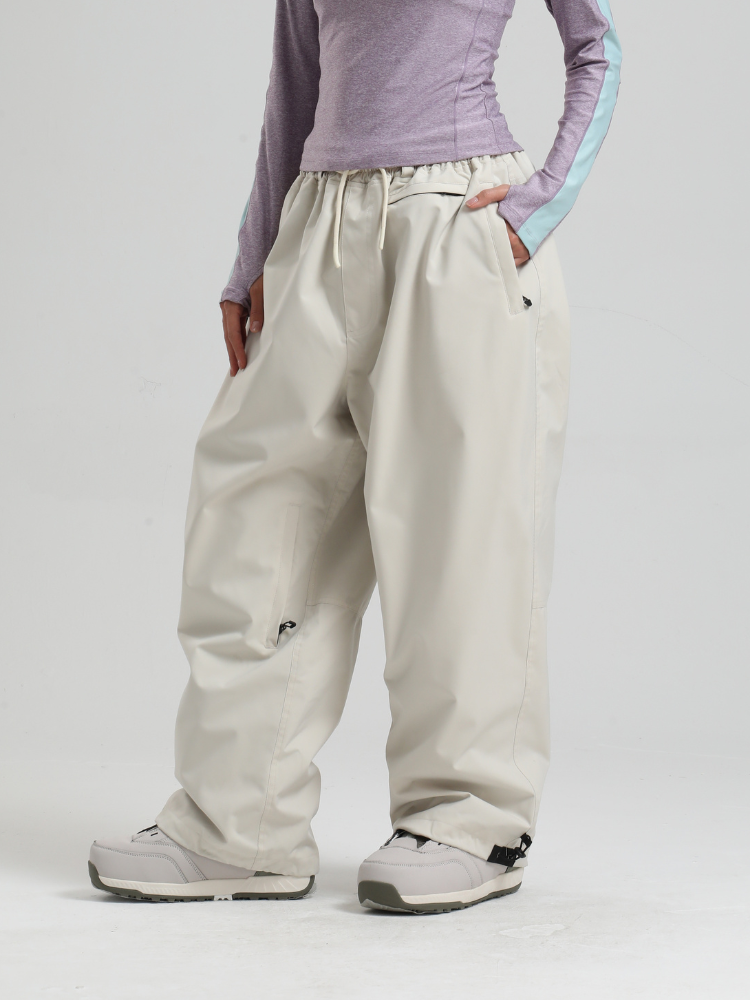 Women's Waterproof Snow Pants Sleek Baggy Snowboard Pants  – Gsou Snow