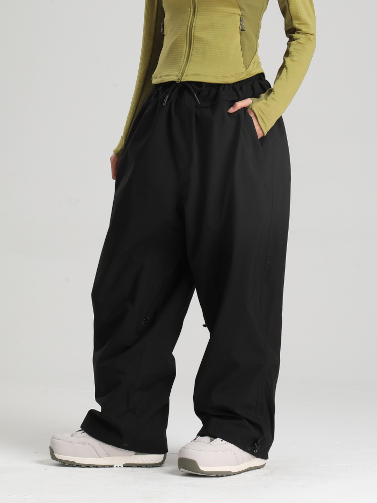 Women's Waterproof Snow Pants Sleek Baggy Snowboard Pants  – Gsou Snow