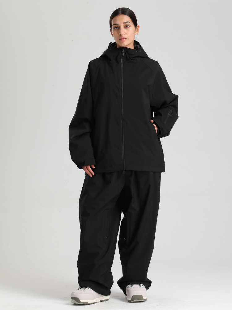 Women's Baggy Snow Jacket Sleek Oversized Snowboard Jacket – Gsou Snow