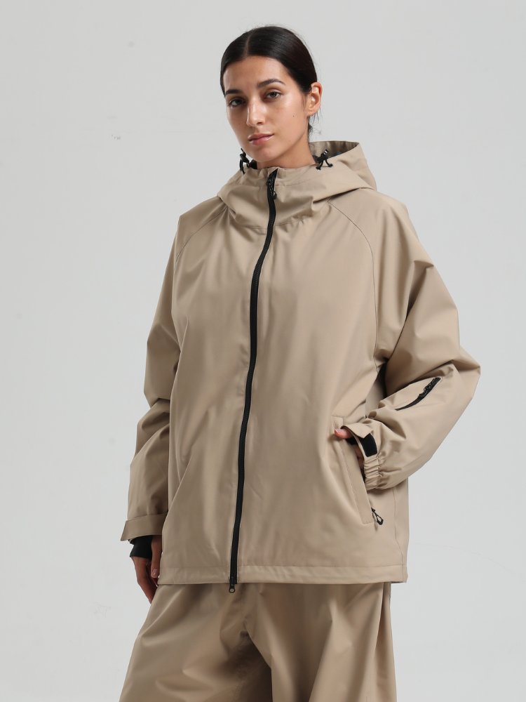 Women's Baggy Snow Jacket Sleek Oversized Snowboard Jacket – Gsou Snow