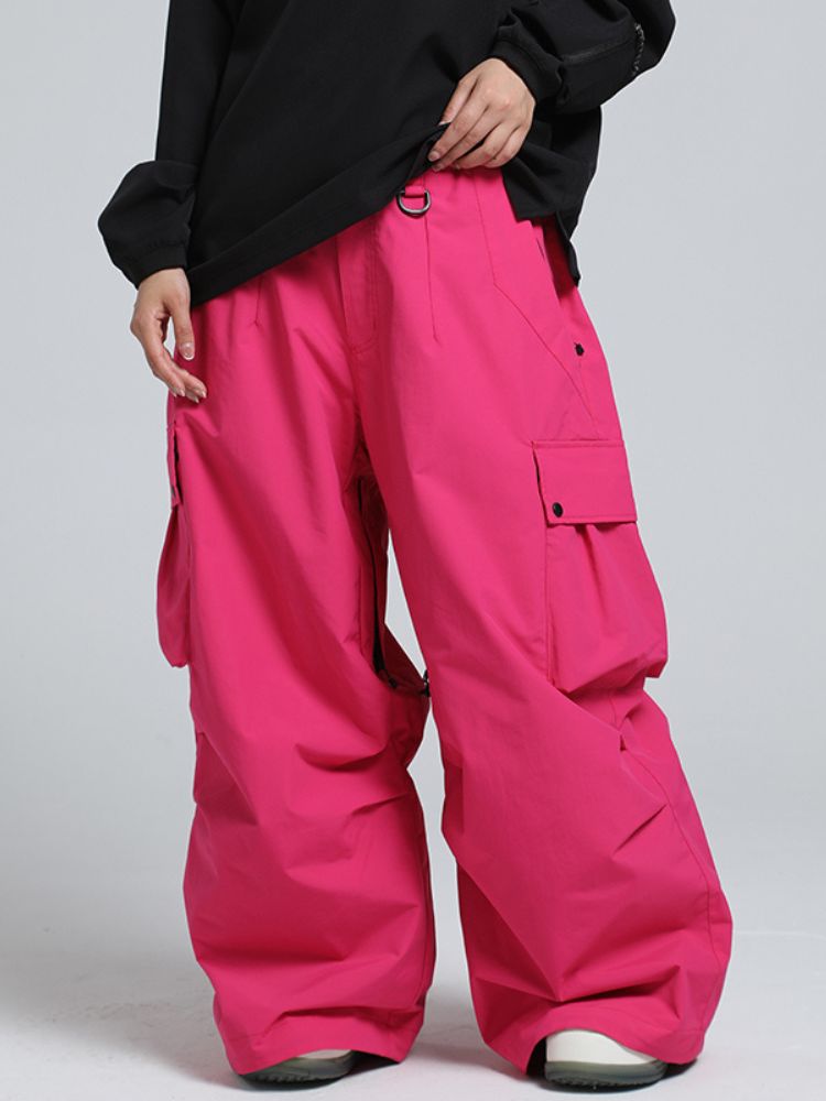 Women's Snow Pants Baggy Cargo Snowboard Pants - Gsou Snow