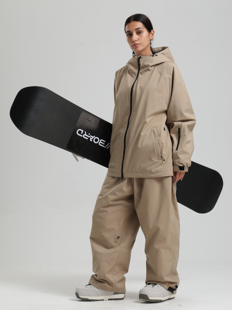 Women's Baggy Snow Jacket Sleek Oversized Snowboard Jacket – Gsou Snow