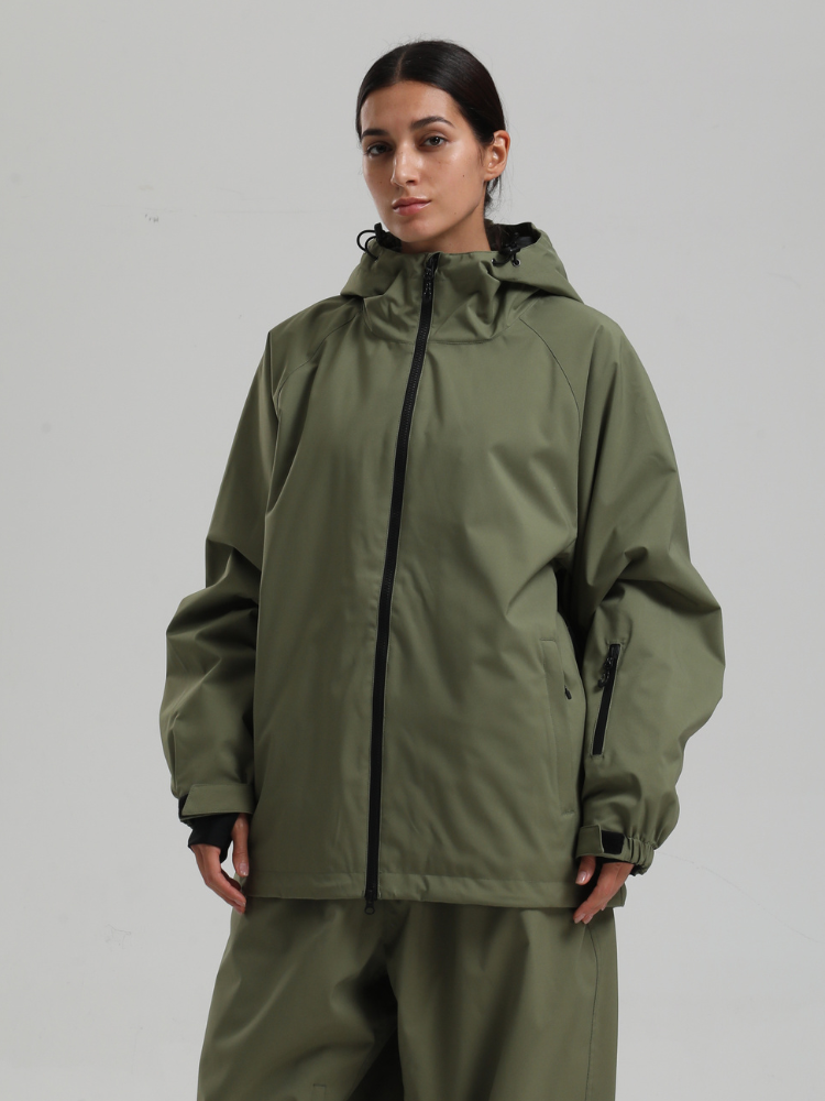 Women's Baggy Snow Jacket Sleek Oversized Snowboard Jacket – Gsou Snow