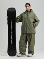 Women's Baggy Snow Jacket Sleek Oversized Snowboard Jacket – Gsou Snow