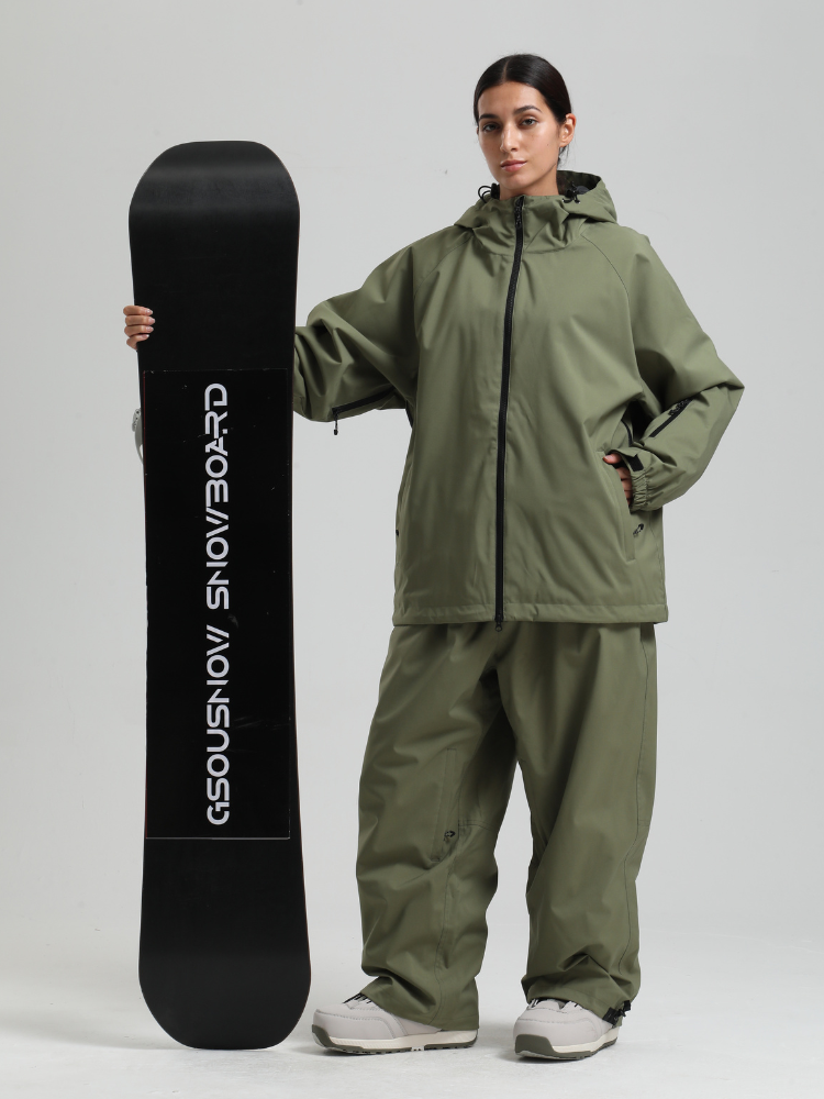 Women's Baggy Snow Jacket Sleek Oversized Snowboard Jacket – Gsou Snow