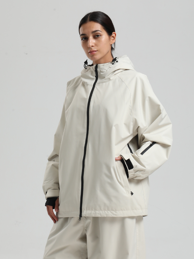 Women's Baggy Snow Jacket Sleek Oversized Snowboard Jacket – Gsou Snow