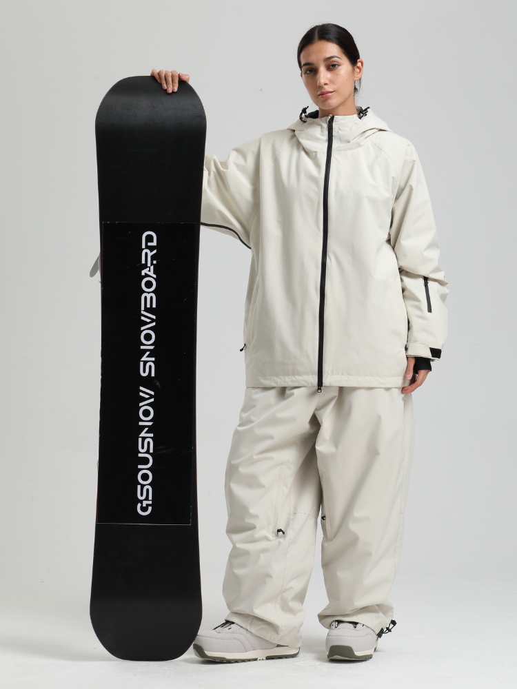 Women's Baggy Snow Jacket Sleek Oversized Snowboard Jacket – Gsou Snow