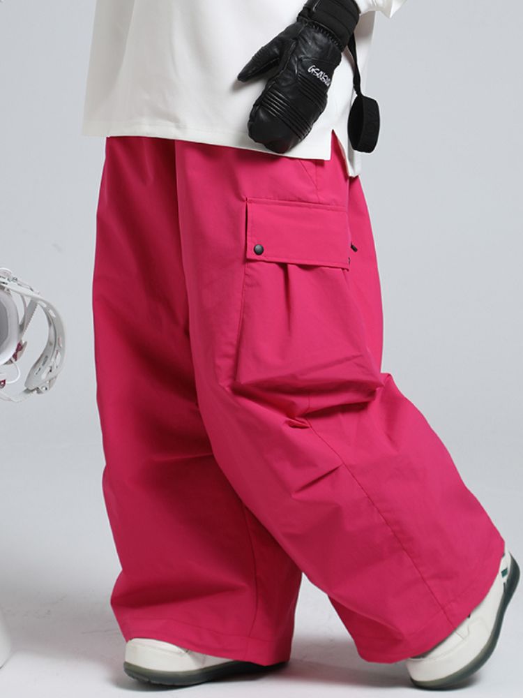 Women's Snow Pants Baggy Cargo Snowboard Pants - Gsou Snow