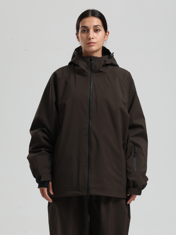 Women's Baggy Snow Jacket Sleek Oversized Snowboard Jacket – Gsou Snow