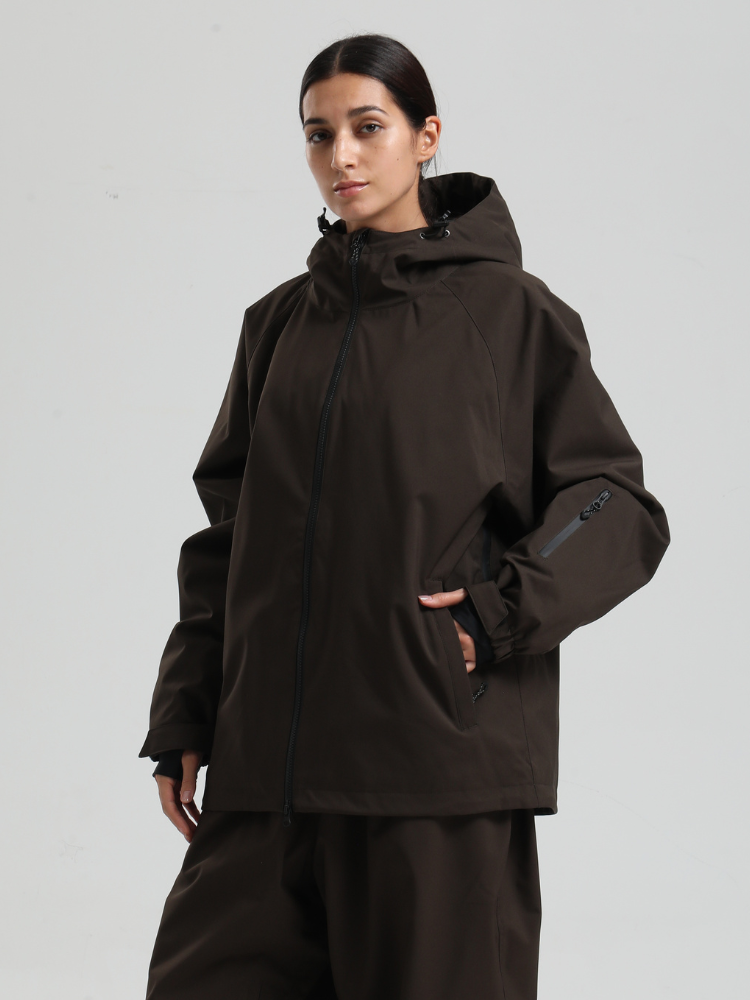 Women's Baggy Snow Jacket Sleek Oversized Snowboard Jacket – Gsou Snow