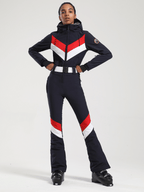 Women's Ski Jumpsuit Snowboard Jumpsuit Elegance Slim Ski Jumpsuit - Gsou Snow