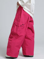 Women's Snow Pants Baggy Cargo Snowboard Pants - Gsou Snow