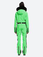 Women's Faux-Fur Slim Ski Jumpsuit One Piece Ski Suit - Gsou Snow