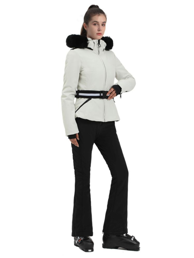Women's Slim Ski Jacket Insulated Down Snow Jacket - Gsou Snow