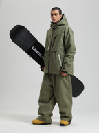 Men's Cargo Snowboard Jacket StormGuard Insulated Baggy Snow Jacket - Gsou Snow