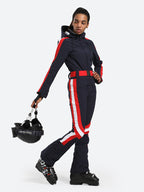 Women's Black Stylish Athleticism Ski Suit One-Piece Snowboard Suit - Gsou Snow