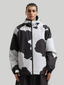 Men's Baggy Snowboard Jacket Bold Cow Print Snow Jacket – Gsou Snow