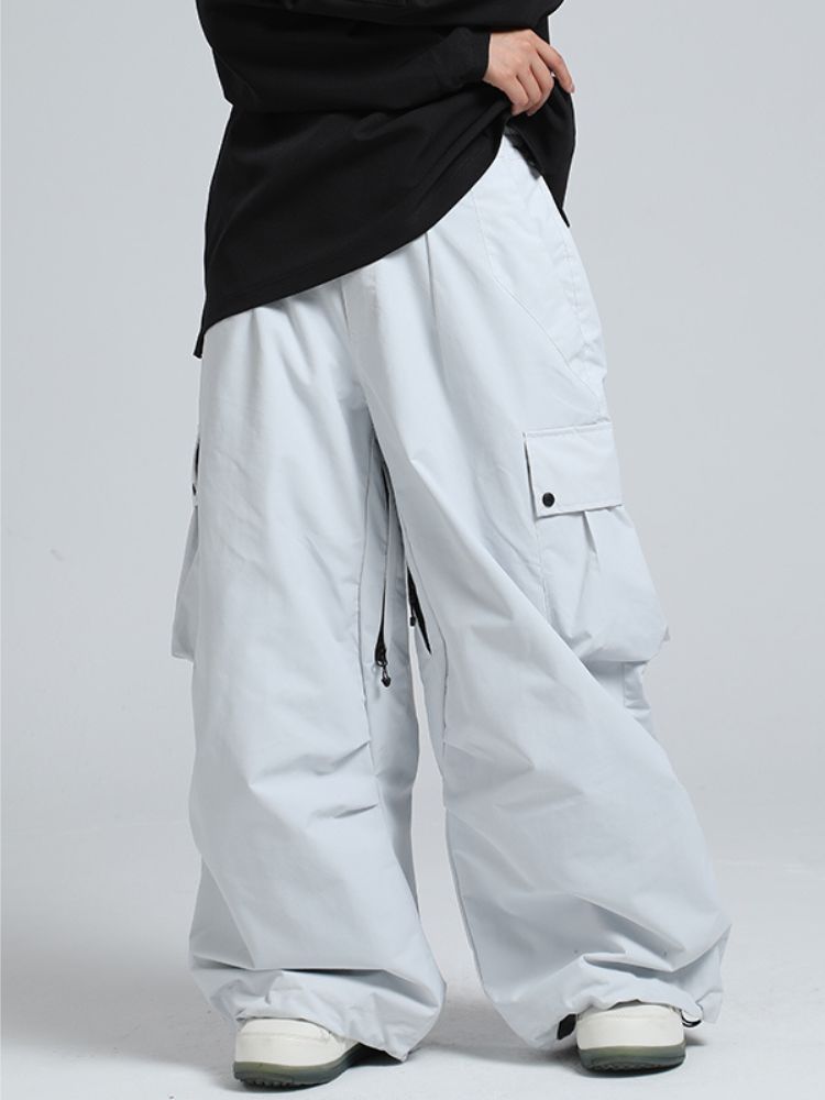 Women's Snow Pants Baggy Cargo Snowboard Pants - Gsou Snow