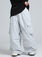 Women's Snow Pants Baggy Cargo Snowboard Pants - Gsou Snow