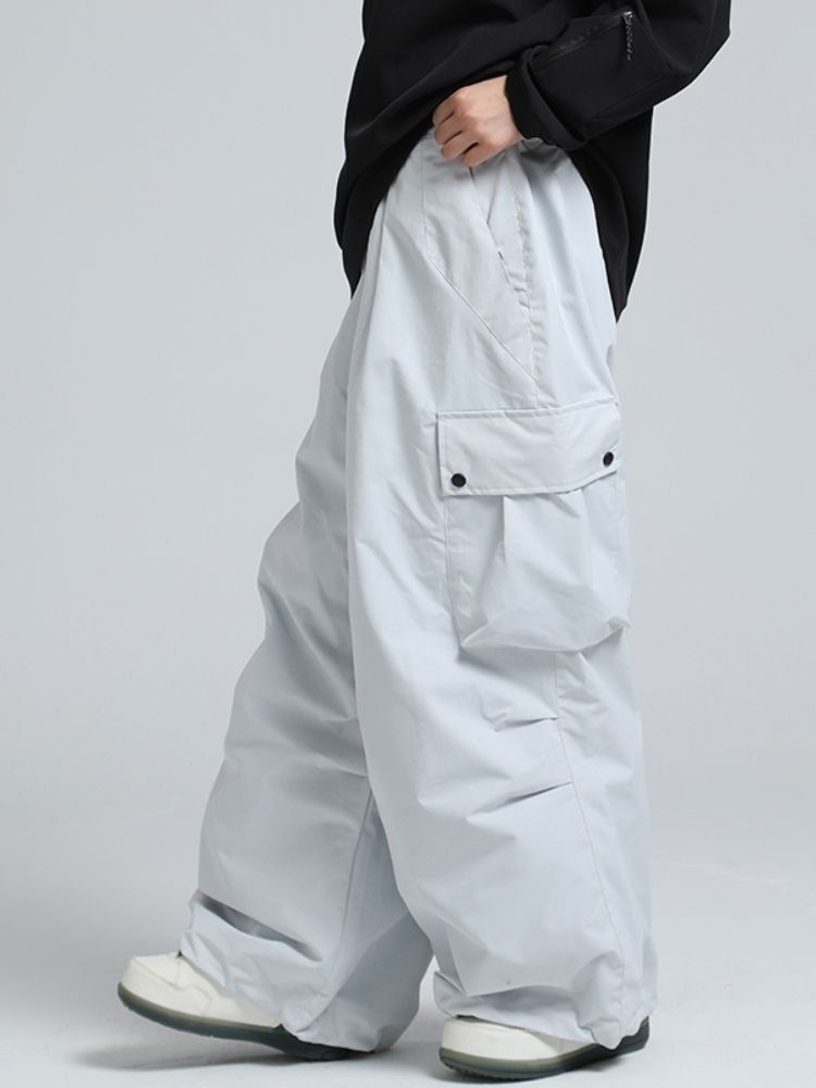 Women's Snow Pants Baggy Cargo Snowboard Pants - Gsou Snow