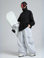 Women's Snow Pants Baggy Cargo Snowboard Pants - Gsou Snow