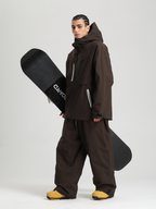 Men's Cargo Snowboard Jacket StormGuard Insulated Baggy Snow Jacket - Gsou Snow
