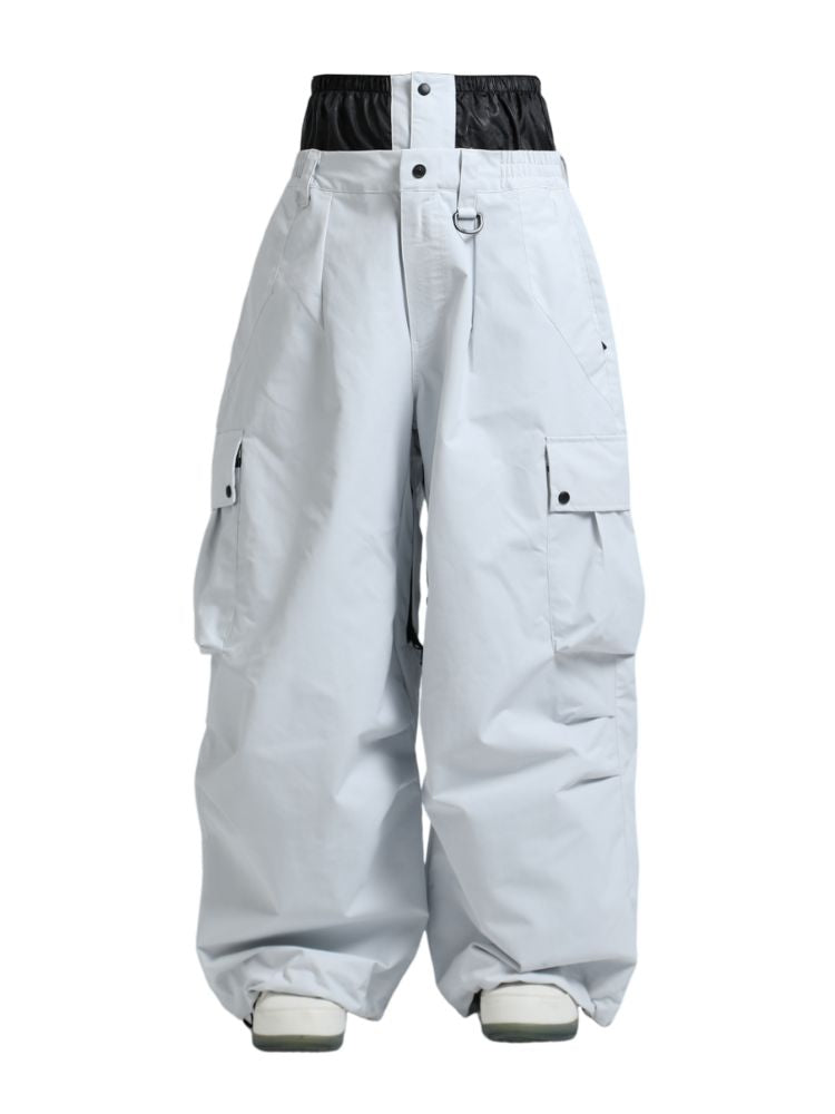 Women's Snow Pants Baggy Cargo Snowboard Pants - Gsou Snow
