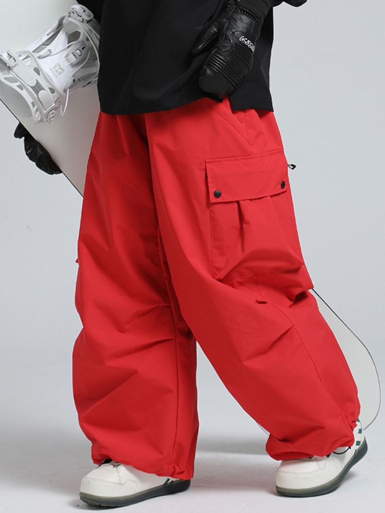 Women's Snow Pants Baggy Cargo Snowboard Pants - Gsou Snow