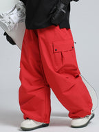 Women's Snow Pants Baggy Cargo Snowboard Pants - Gsou Snow
