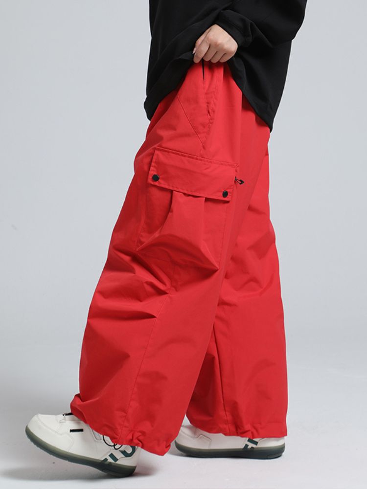Women's Snow Pants Baggy Cargo Snowboard Pants - Gsou Snow
