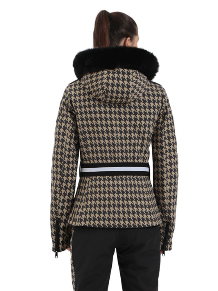 Women's Ski Jacket Chic Insulated Down Snow Jacket - Gsou Snow