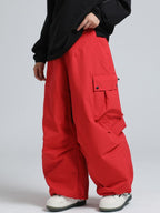 Women's Snow Pants Baggy Cargo Snowboard Pants - Gsou Snow
