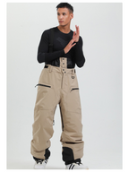 Men's Baggy Snow Pants Alpine Flex Snowboard Bib - Gsou Snow
