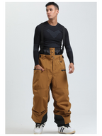 Men's Baggy Snow Pants Alpine Flex Snowboard Bib - Gsou Snow