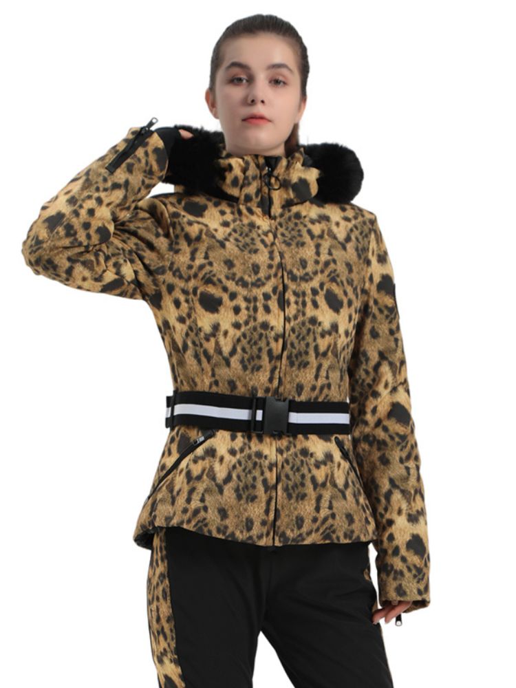 Women's Ski Jacket Chic Insulated Down Snow Jacket - Gsou Snow
