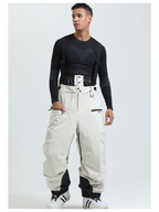 Men's Baggy Snow Pants Alpine Flex Snowboard Bib - Gsou Snow