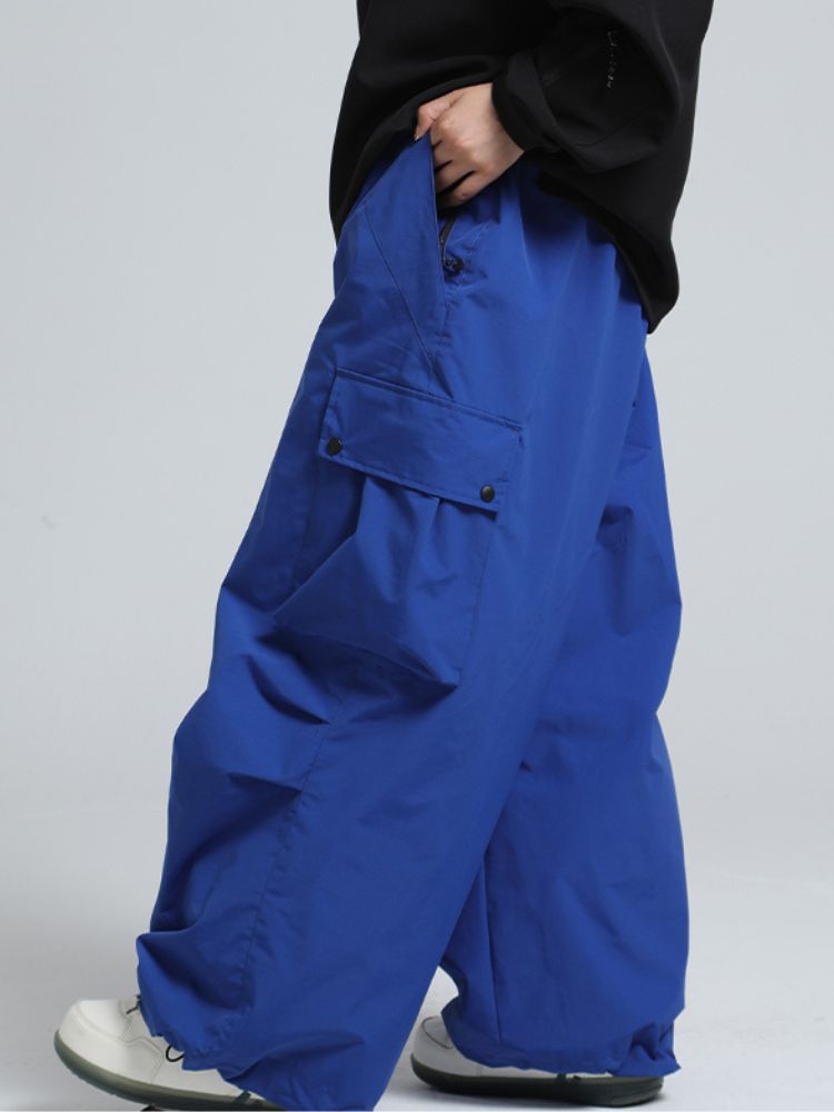 Women's Snow Pants Baggy Cargo Snowboard Pants - Gsou Snow